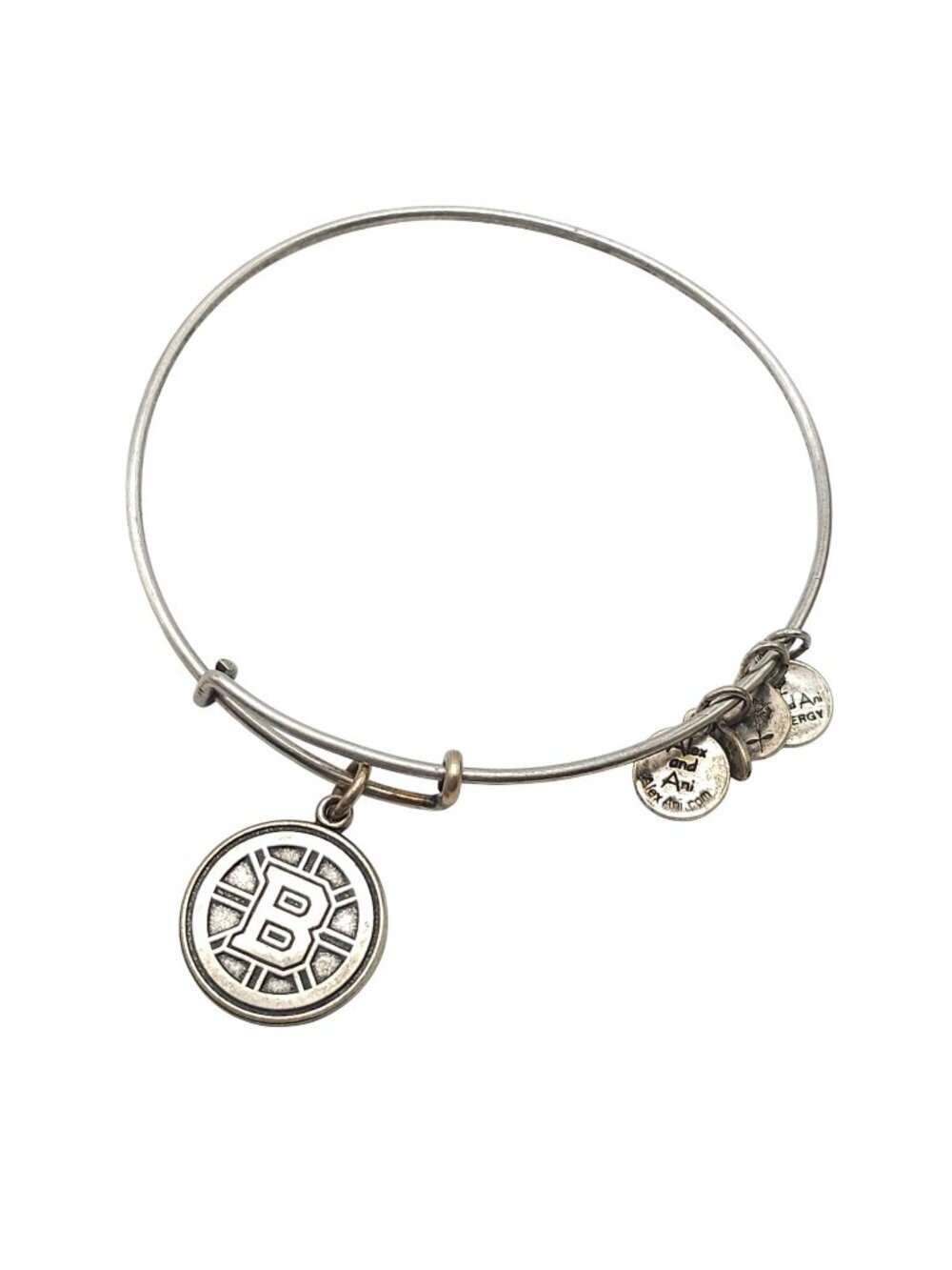 Boston Bruins Alex And Ani Silver-Tone Expandable Charm Bracelet